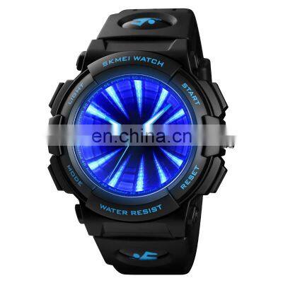 luxury brand SKMEI 1521 watches men japan movt quartz watch with led light