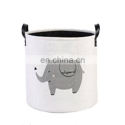 hot sale cartoon animal polyester clothing storage totes bucket