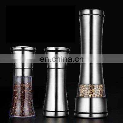 Custom Logo Best New Arrival Classic Kitchen Salt Large Black Pepper Grinder Bottle