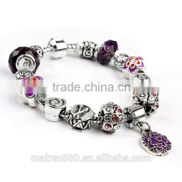 Jewelry charm bead bracelet handmade european bead bracelet