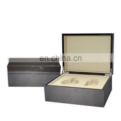 Perfume Packaging Box MDF Wood Top Luxury Elegant Gift Custom Double Perfume Box