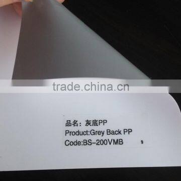 Economic PP Grey Back Roll up Media 200mic