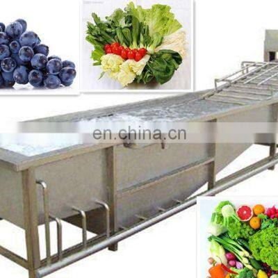 Large Fruit And Root Vegetable Washing Machine With Air Bubble Water Flow