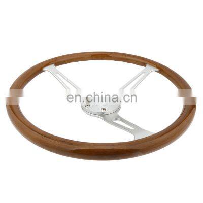 Hot Sale Wooden Antique Car Steering Wheel 3 Spoke For Classic Car with 6 Bolt Wood Steering Wheels