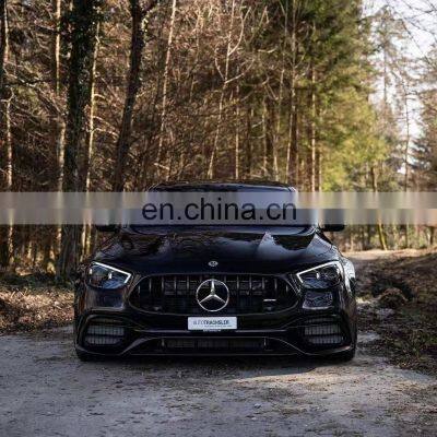 E63s AMG style car body kit for Mercedes Benz E-class include front bumper assembly GT grille tail lip tail throat