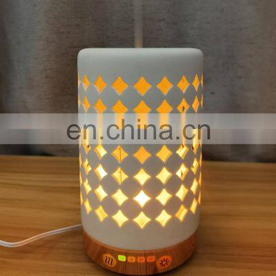 Customized 3D Atomized Simulation Flame Light Glass Aroma Essential Oil Cool Mist Spray Creative Humidifier Flame Diffuser photo-3
