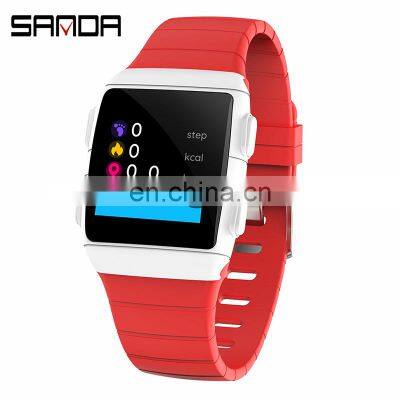 SANDA CR11 Full touch screen smart watch camera heart rate temperature luminous unisex sport Heart Rate Monitor Smart Watch Band