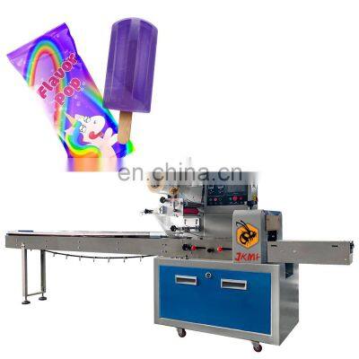 Fully Automatic Horizontal Wrapping Flow Pack Packing Machine Ice Cream Lolly Popsicle Packaging Machine