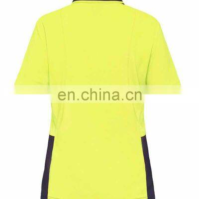 Hi Vis Polo Shirt Work Wear Polo Shirts for Men High Visible Safety Polo Shirt photo-2