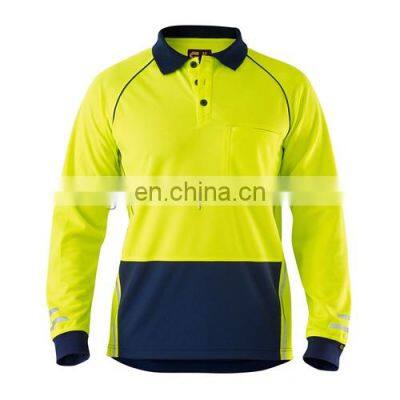 Polyester hi Vis Work Wear Shirt With Custom Logo High Visibility Safety Shirts Wholesale Export to Australia EU and USA photo-4