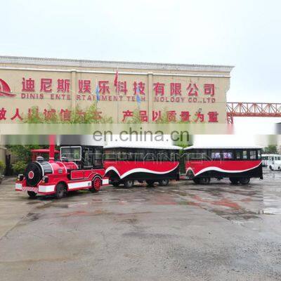Children and Adults Amusement Park Tourism Tourist Train Trackless Train Adult Rides Train Set photo-5