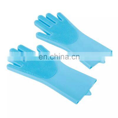 Hot Selling Dog Pet Grooming Bath Deshedding Shower Massage Brush Pet Gloves photo-4