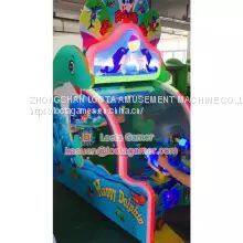 Guangdong Zhongshan Tai Le Play Children's Indoor Video Game Carnival Shooting Machine Shooting Ball Machine Crazy Out of Lottery Video Games Amusement Equipment Marine Theme photo-5