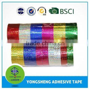 Reflective colored lace tape for decoration