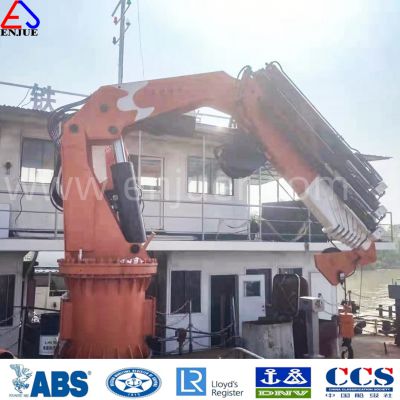 Factory Wholesale 8 Ton Hydraulic Folding Arm Marine Crane CE Certification Ship Knuckle Boom Marine Deck Crane