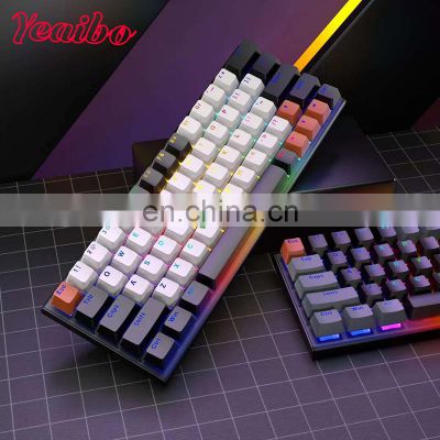 Anti-ghosting cable gamer teclado Backlit guangdong oem generation arabic keyboard Professional original  68 Mechanical keyboard