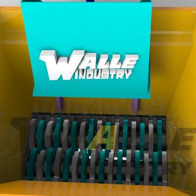 Automatic Double Shaft Shredder Plastic Sheet Bottle Shredder Machine Waste Rubber Plastic Recycling Shredder Shredding Machine for Recycling
