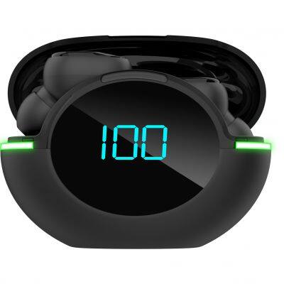 Low Latency Tws Wireless Earphones Power LCD Display Breath Light Earbuds Wireless Headphones photo-3
