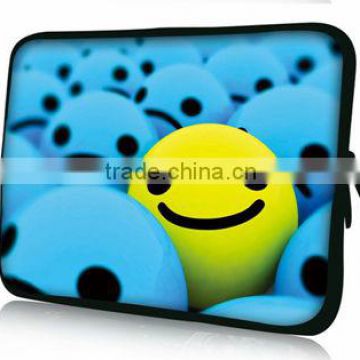 neoprene laptop sleeves, happy smile printing