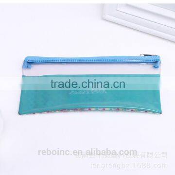 Reboinc-X13 Factory Manufactuer School Student Slider Zipper Pvc Pencil Bag Nylon Zipper Pvc Pencil Bag Quality Choice photo-2