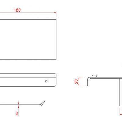 304 Stainless Steel Toilet Paper Holder Wall Mount Paper Box Bathroom Accessories House Ware Model 2509 photo-3