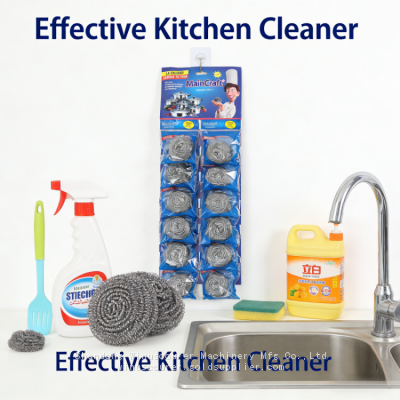 Professional Steel Scourers for Commercial Kitchen Use Customized 12pcs Pack Stainless Steel Scourer photo-3