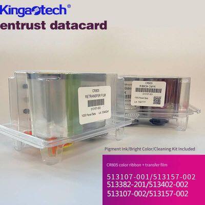 Deka Cr805 Re-transfer Printer Color Ribbon With Transfer Film 513382-201/513402-002 Ymckp