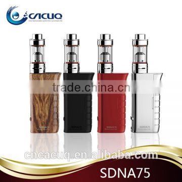 New 2016 Smy box mod 75w evolv chip , dna75 electronic cigarette temperature control vape mod SDNA75