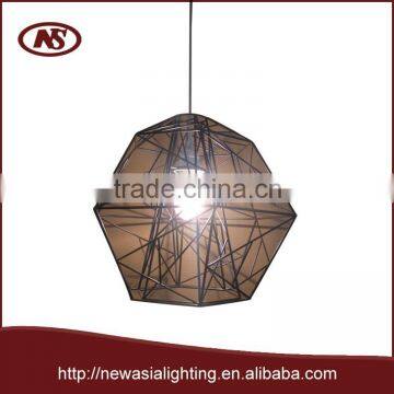 2015 hot design meta iron steel wires pendant lamp