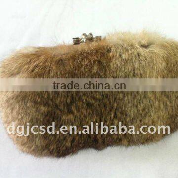 genuine rabbit fur fashion lady bags