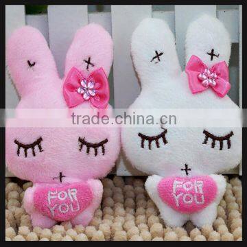 factory made plush keychain stuffed toy rabbit wholesale