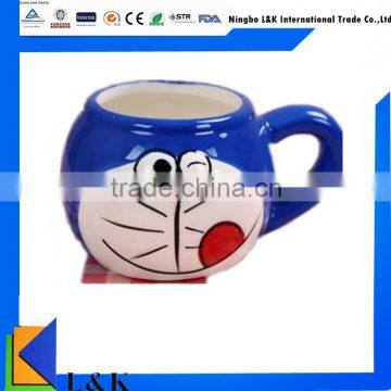 creative cartoon kids ceramic mug/ceramic milk mug