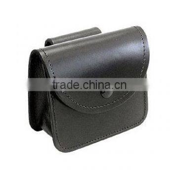 Leather belt wallet pouch