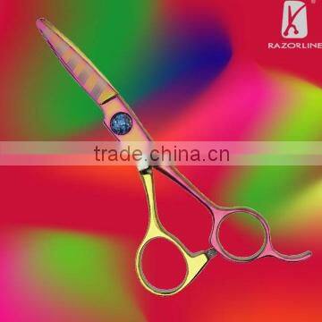 Stainless Steel Convex Titanium Color Scissor(LGP988)