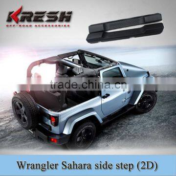 Hot Sale Wrangler jk Sahara Black Side Step and Tubular Side Steps