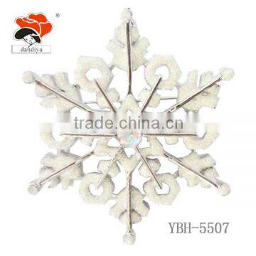 Wholesale Fashion Clear Bulk Factory Cheap Europen Style Snowflake Rhinestone Jewelry Brooch