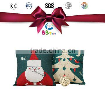 ICTI factory christmas decoration plush pillow cushion stuffed soft gift for kids