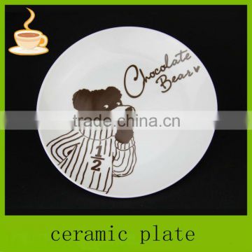 decal ceramic plate ceramic pizza plate