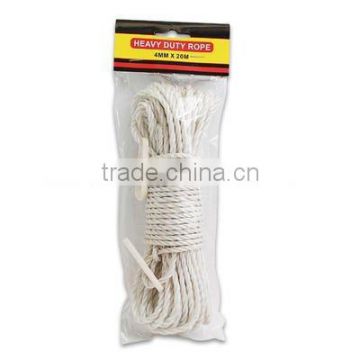 Heavy Duty polypropylene Rope with Hooks - 4mm x 20M