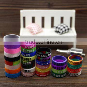 Wholesale vapor band for mechanical mod 22mm 18mm 19mm box mod silicone ring ecig custom vape ring