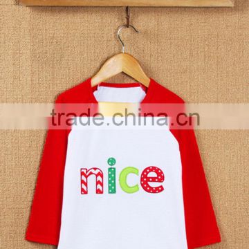 christmas santa kids t-shirt X-mas long sleeve children tees nice toddle shirts wholesale