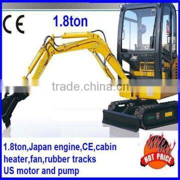 Mini Crawler Excavator 1.8ton