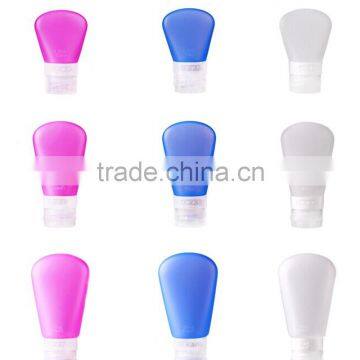 Convenient BPA free bottle set silicone travel bottles mini shampoo bottles