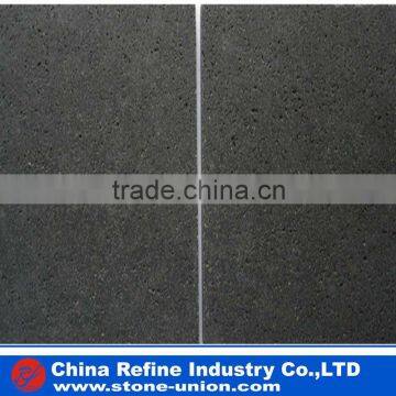 Black honed floor basalt
