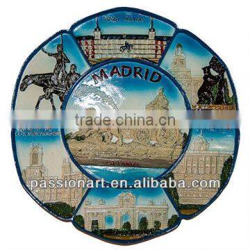 Custom Design 3D Souvenir Ceramic Plates Decorative