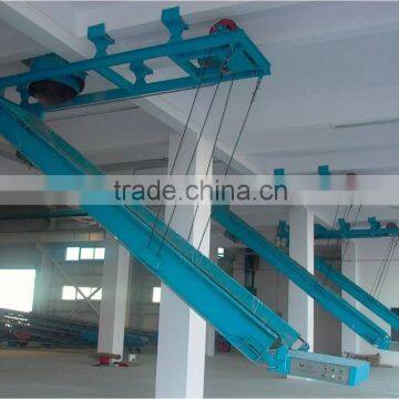 truck unloading conveyor for bulk grain storage