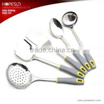 Professional durable metal 5pcs cooking tools utensil sets