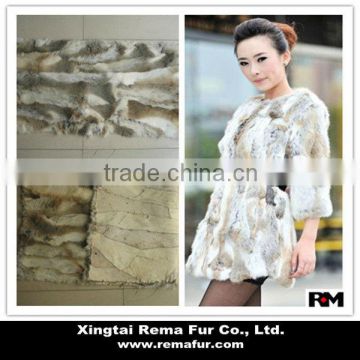 100% Real Scrap Rabbit Fur Plate For Garments