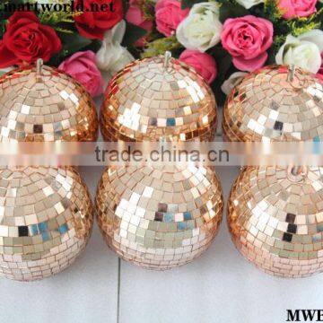 Gold hanging disco balls with mirror surface for wedding events&party;shiny hanging disco ball wedding decoration(MWB-001)                        
                                                Quality Choice