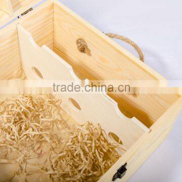 Customized Wooden Wine Box With Holder photo-5